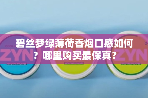 碧丝梦绿薄荷香烟口感如何？哪里购买最保真？